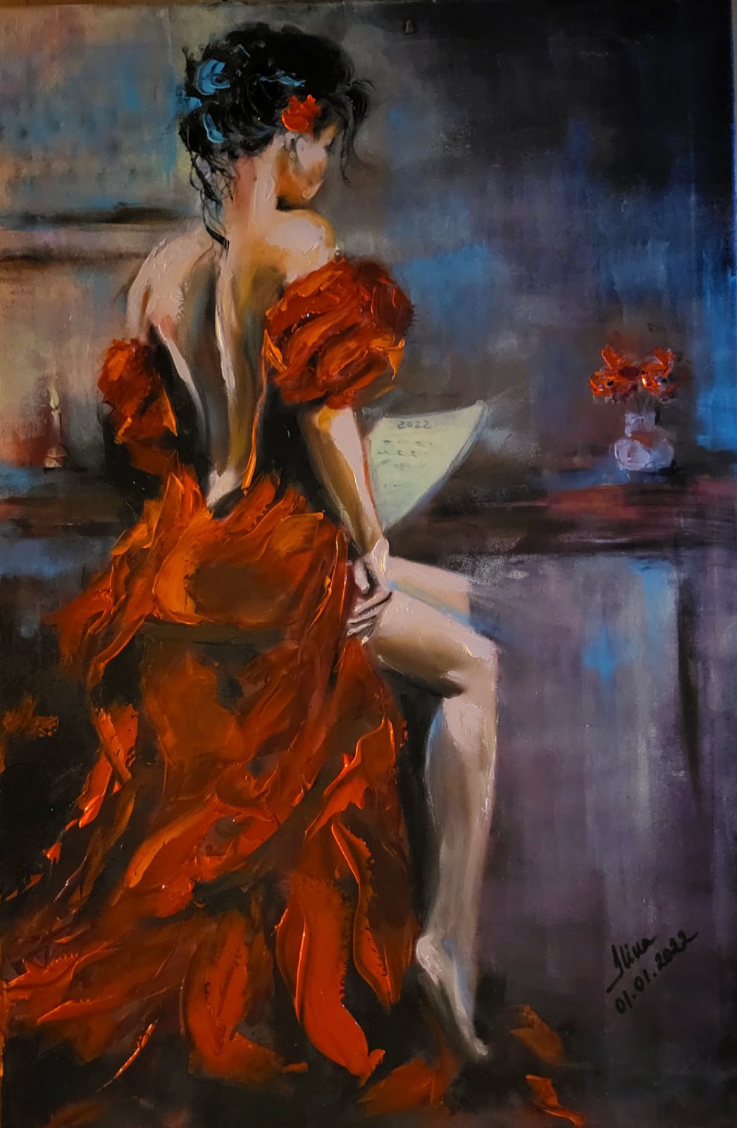 ArteDiAlina.com painting: Letter to 2022